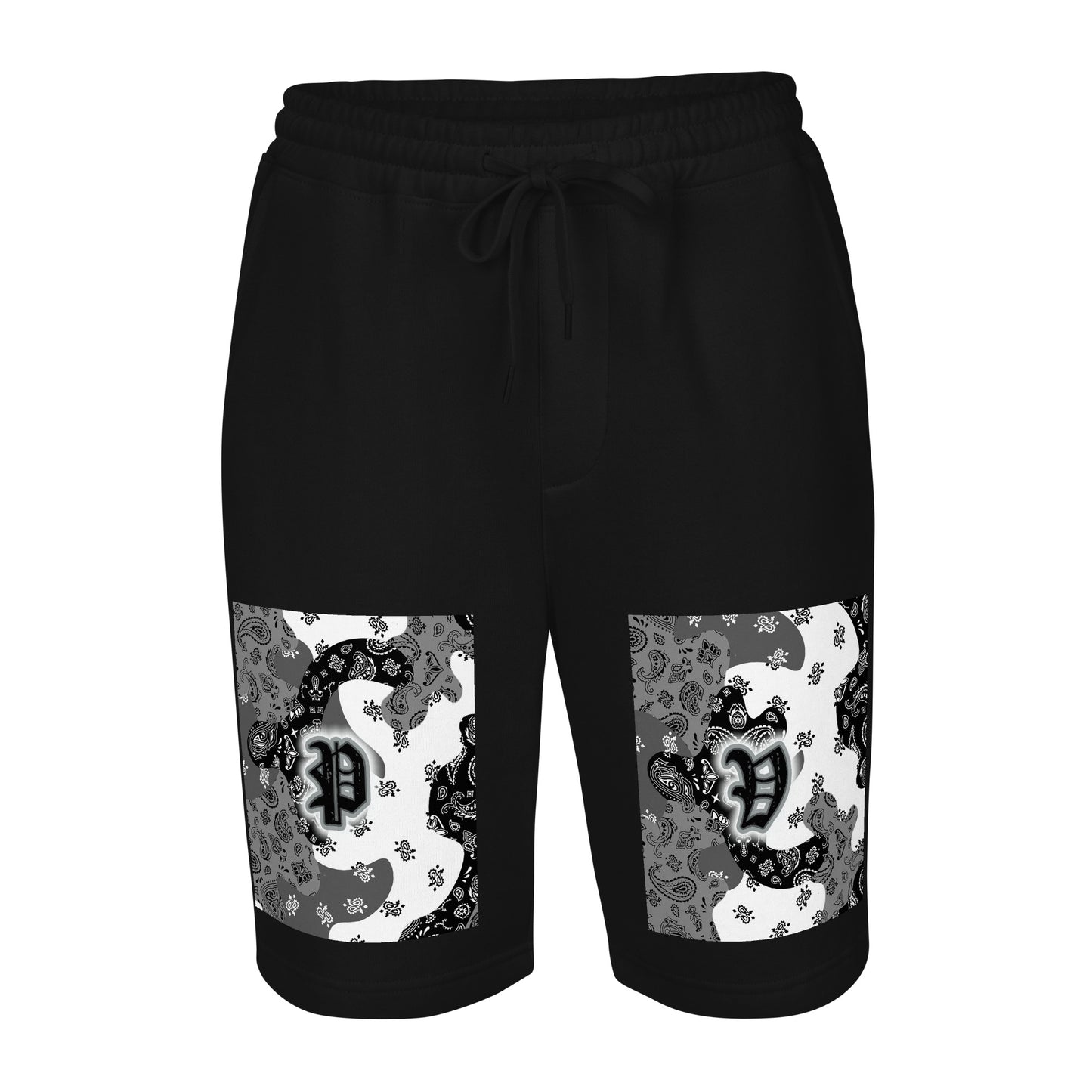 Camo Flag Fleece Shorts - grey