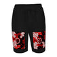 Camo Flag Fleece Shorts - red