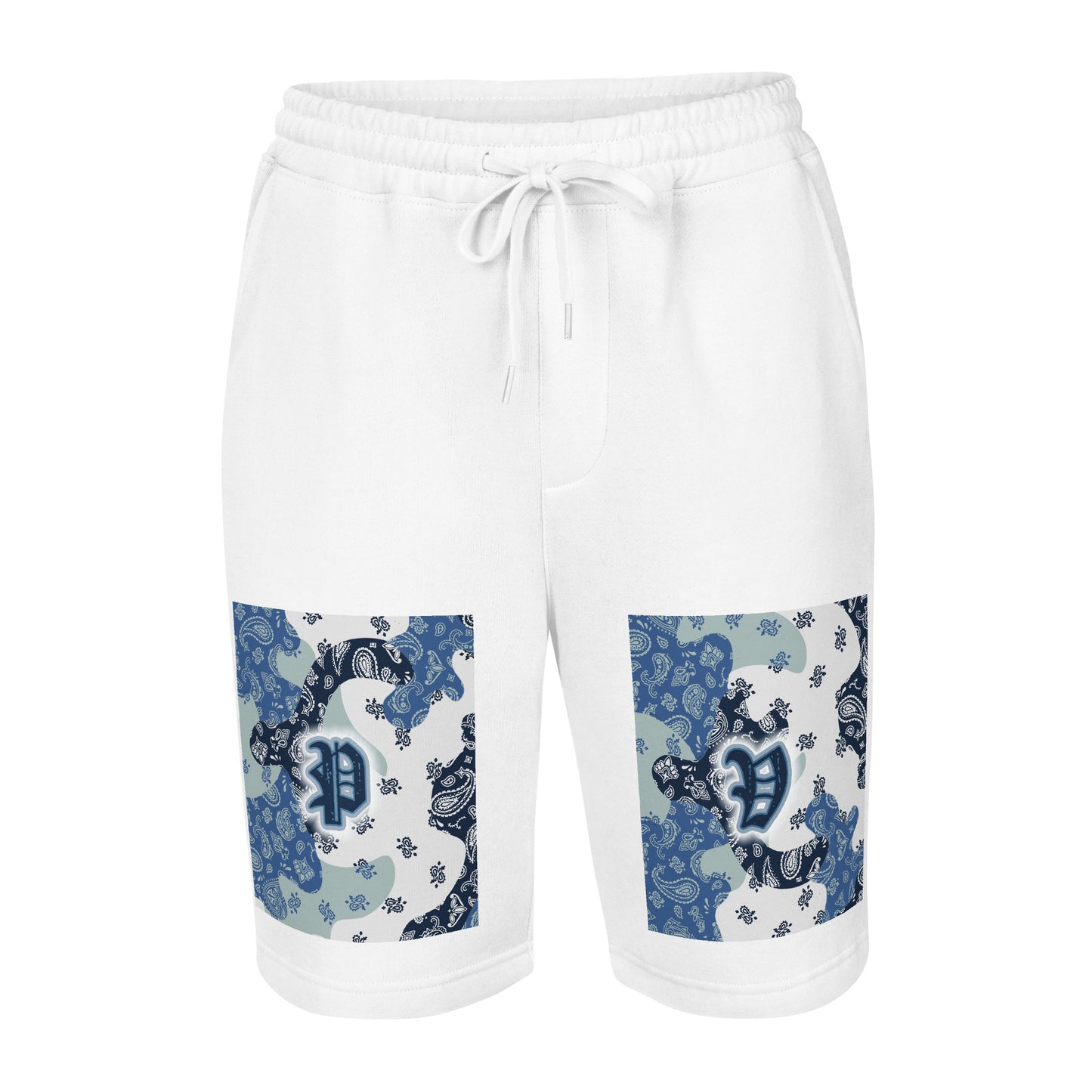 Camo Flag Fleece Shorts - blue