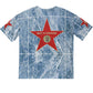 Monumental Tee - blue/red