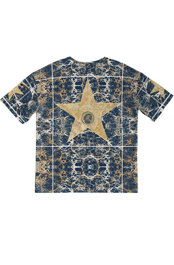 Monumental Tee - blue/tan