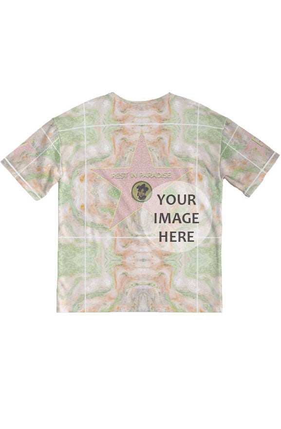 Monumental Tee - pink floral (custom)