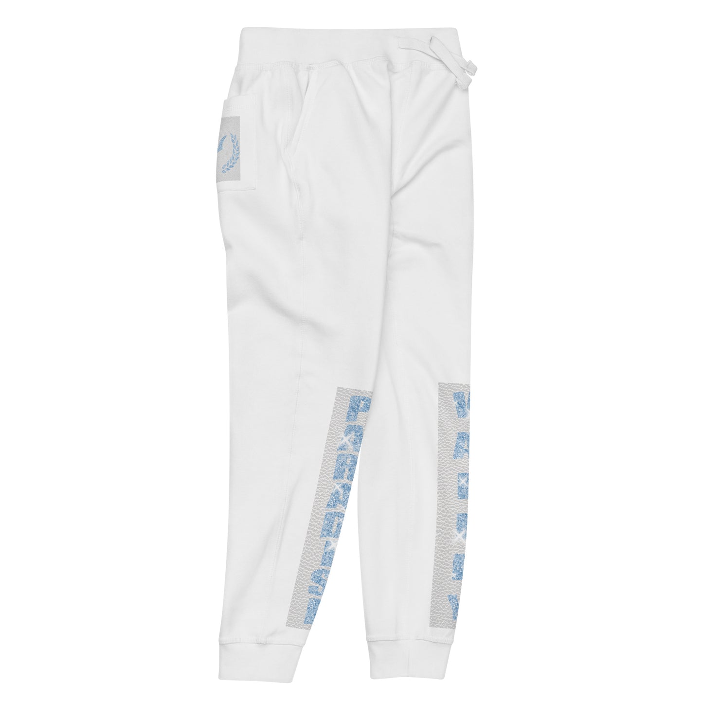 V.V.S. Crushed Ice Fleece Sweatpants - blue diamonds