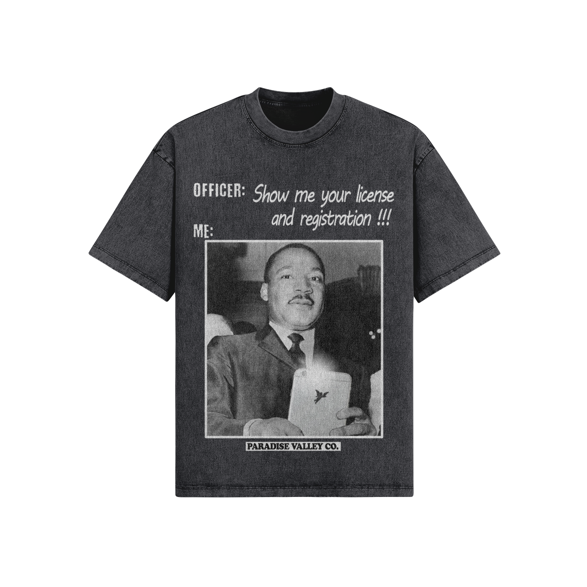 Mr. Officer Tee- grey wash