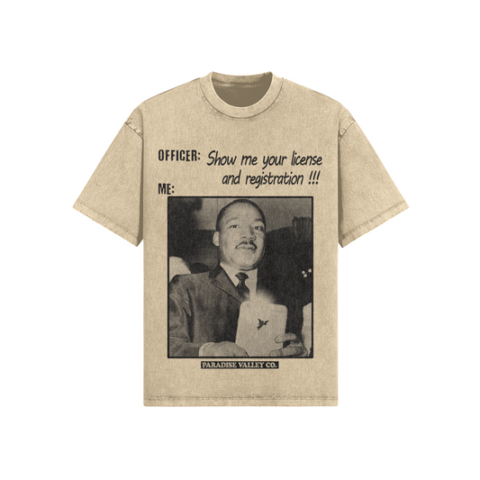 Mr. Officer Tee - khaki wash