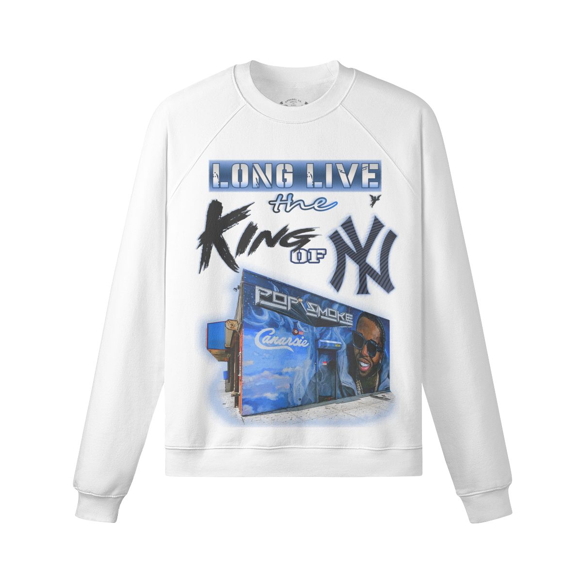 Mural Sweatshirt POP SMOKE - white